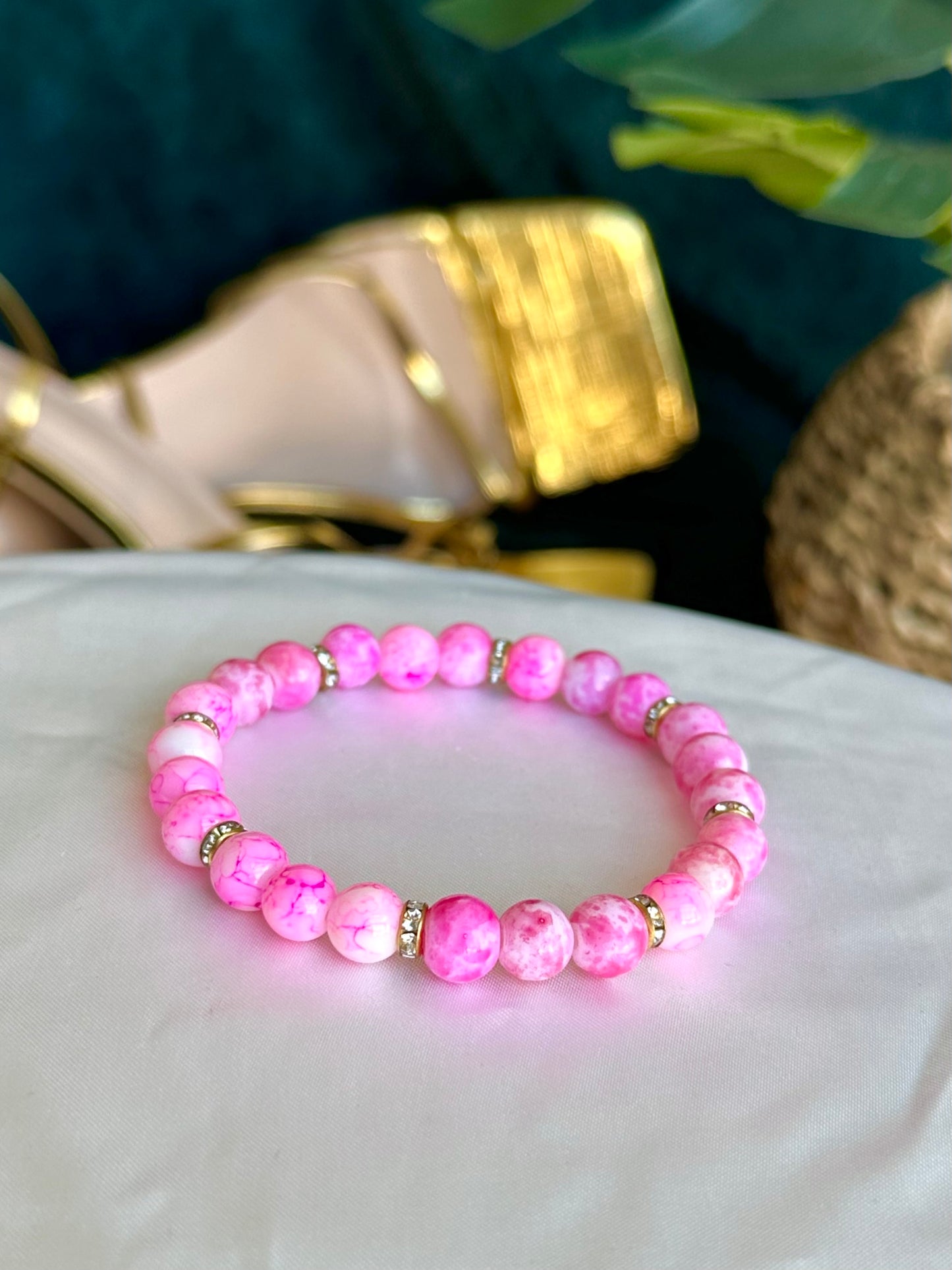Pink Marbled Bracelets