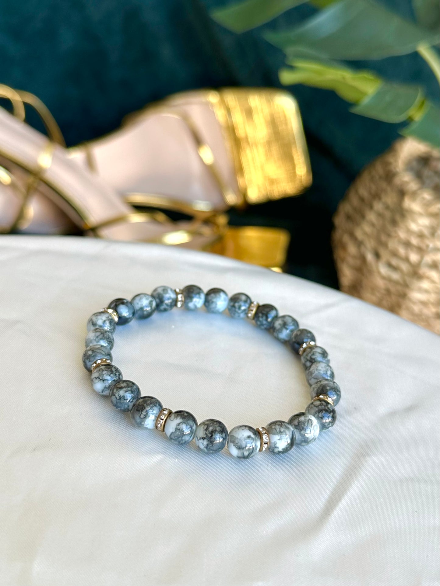 Grey Marbled Bracelets