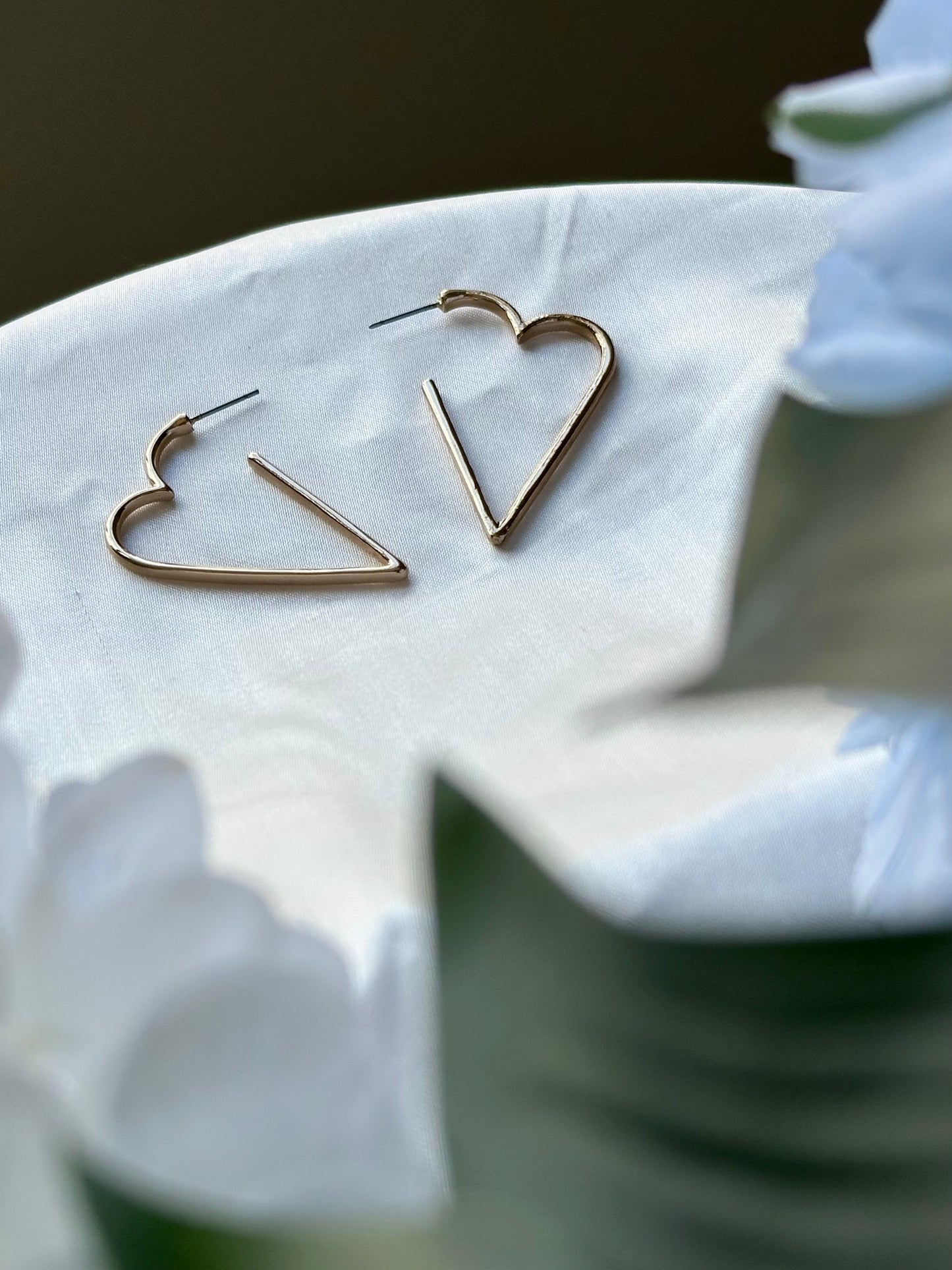 Gold Hearts Earrings