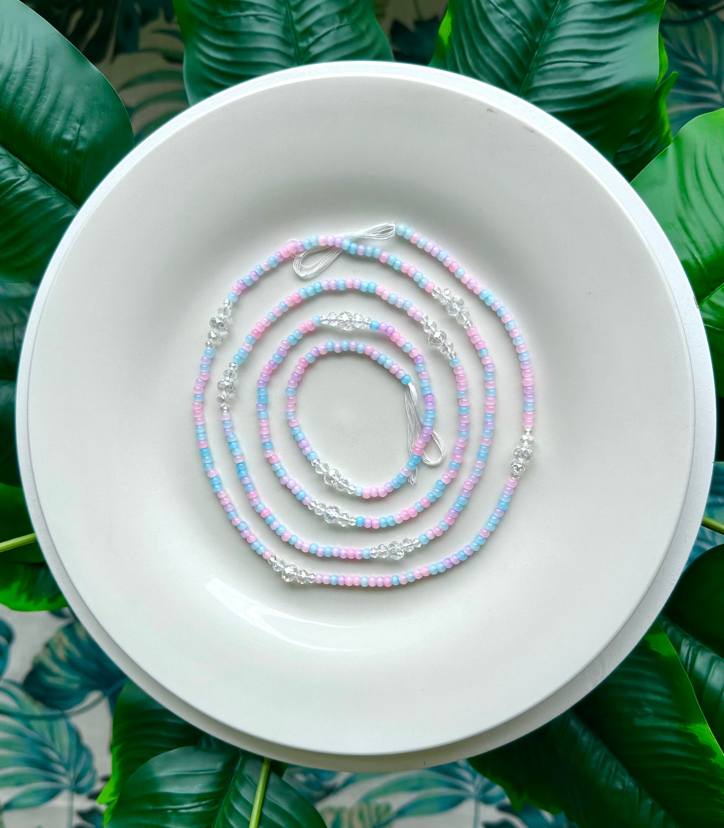 Cotton Candy Waist Beads