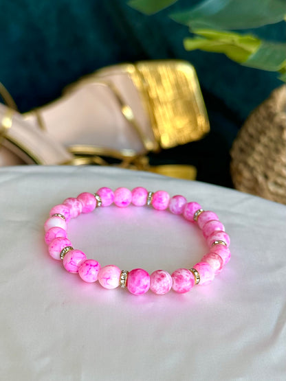 Pink Marbled Bracelets