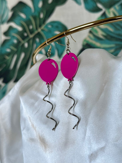Pink Balloons Earrings