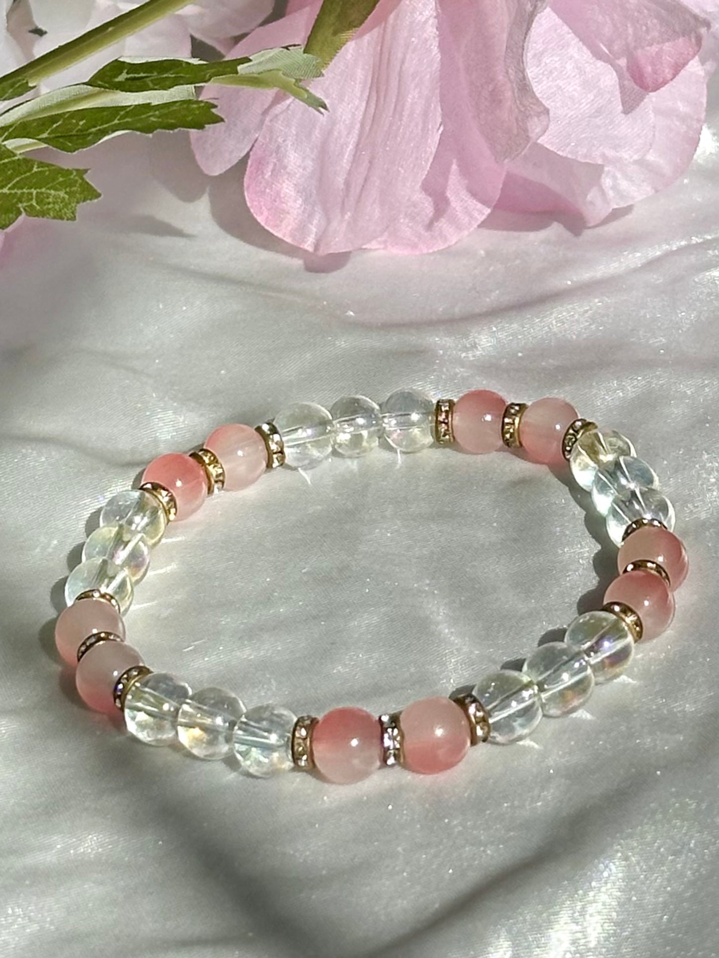 Pink Iridescent Bracelets Collection