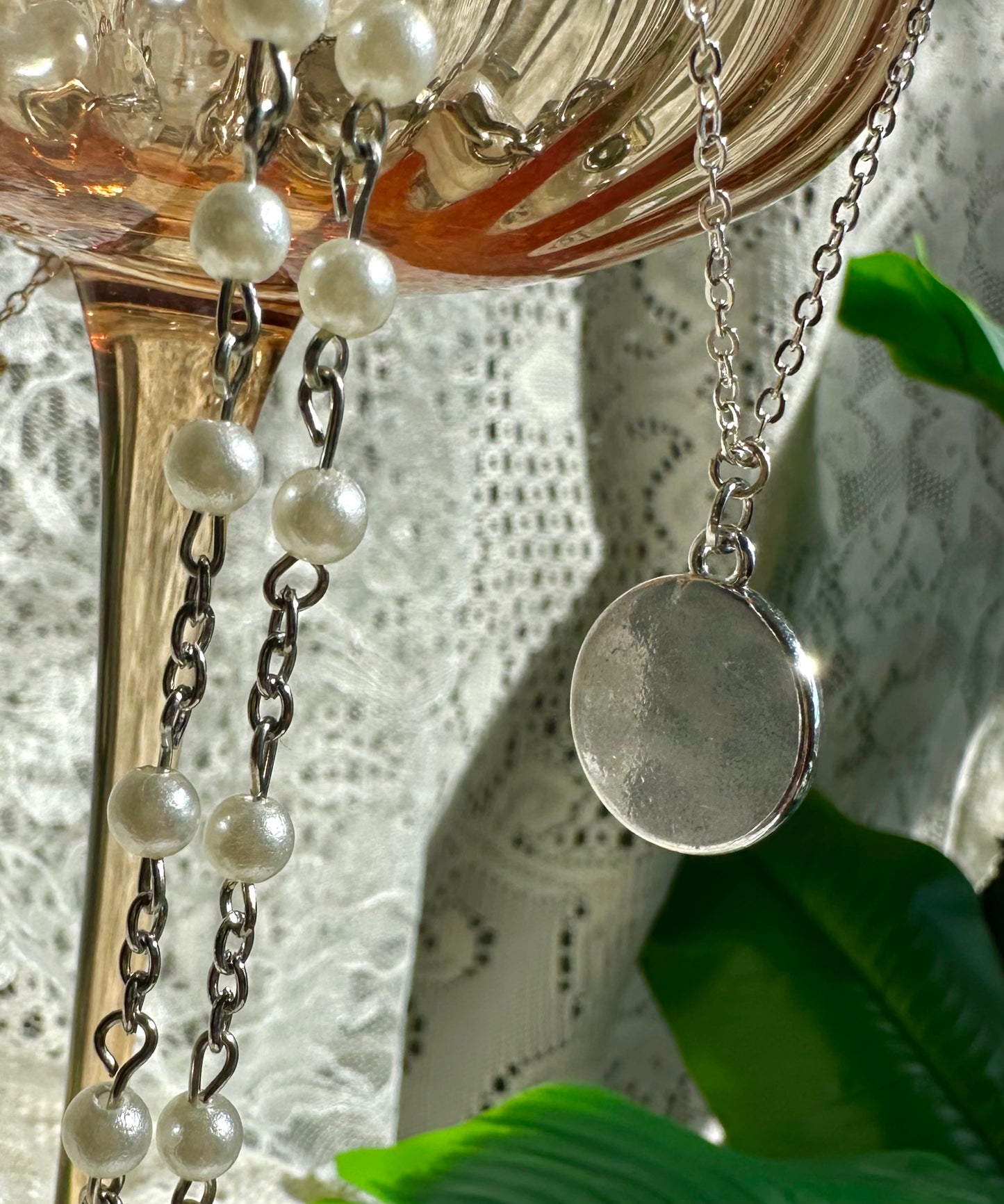 Silver Chain Yin Yang Necklace