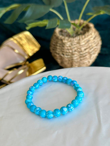 Light Blue Marbled Bracelets