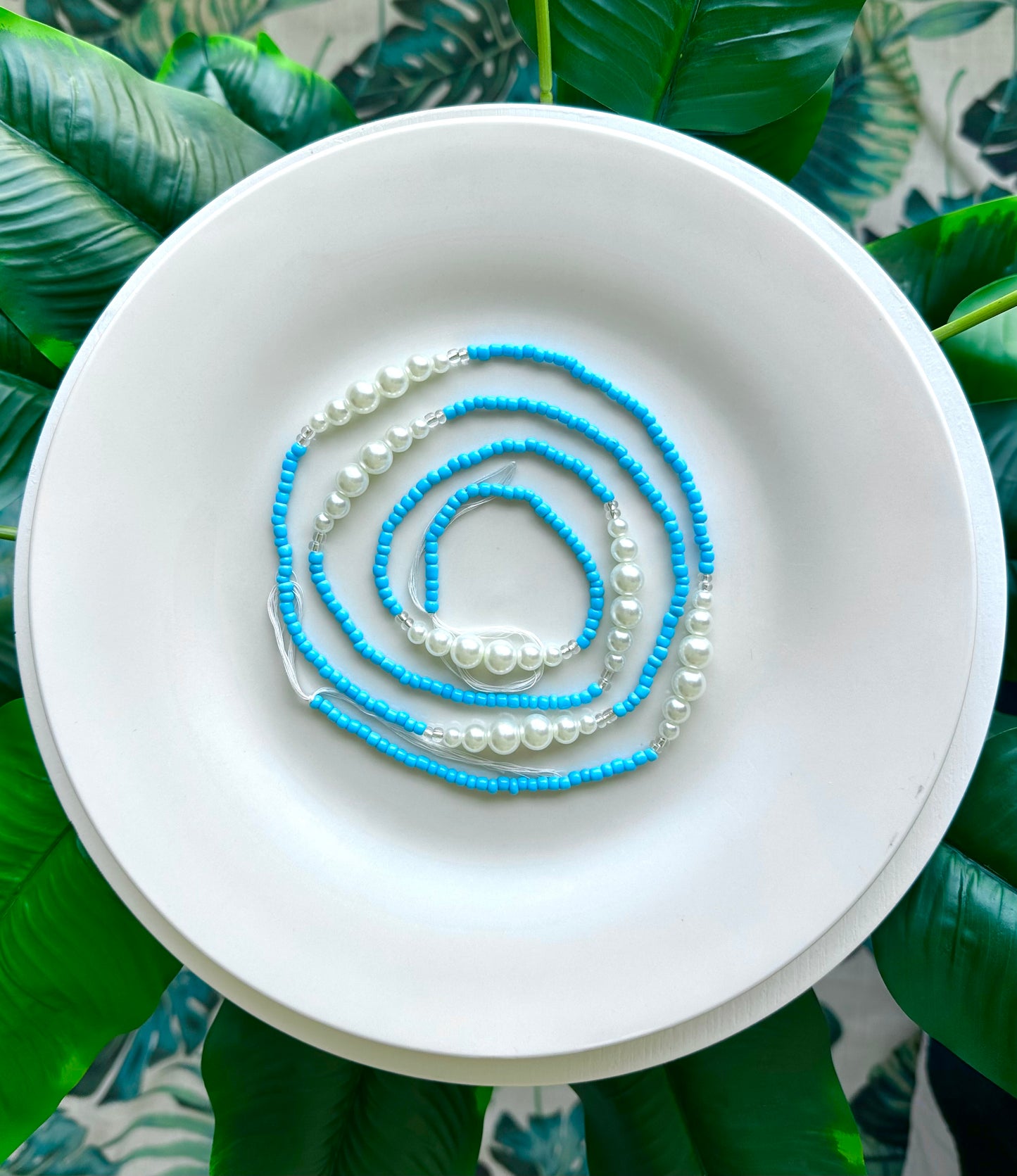 Cloudy Sky Waist Beads