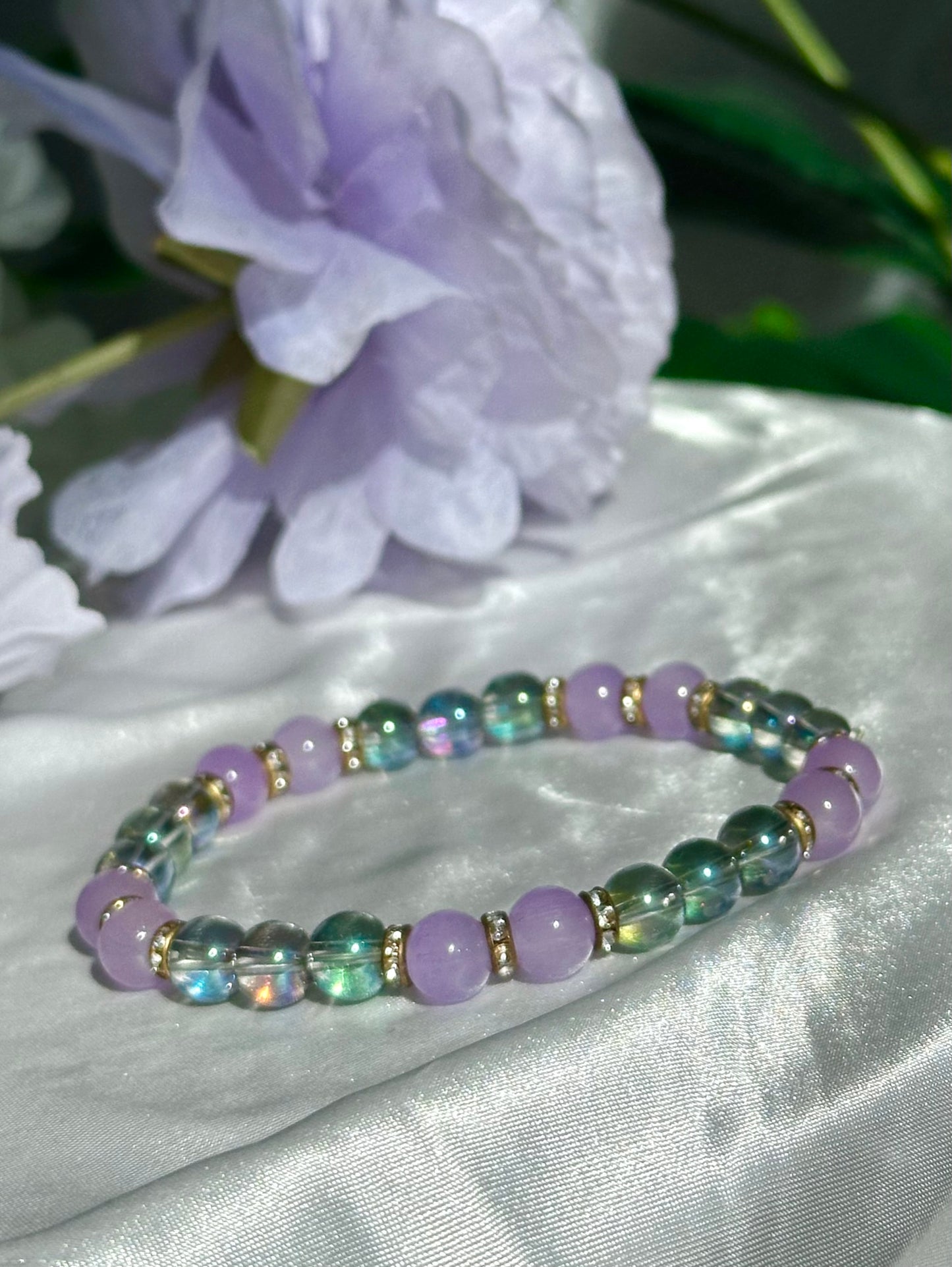 Lavender Iridescent Bracelets Collection