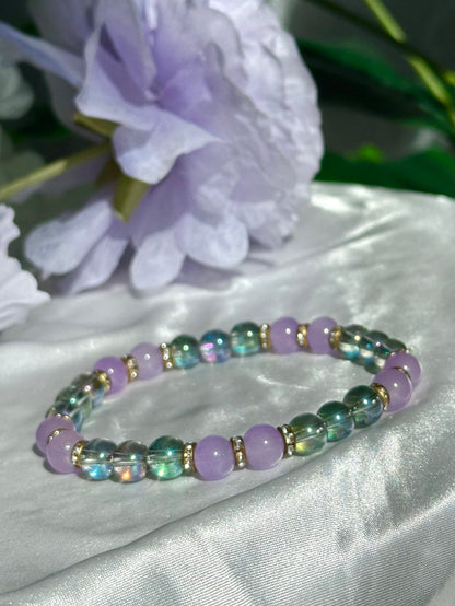 Lavender Iridescent Bracelets Collection
