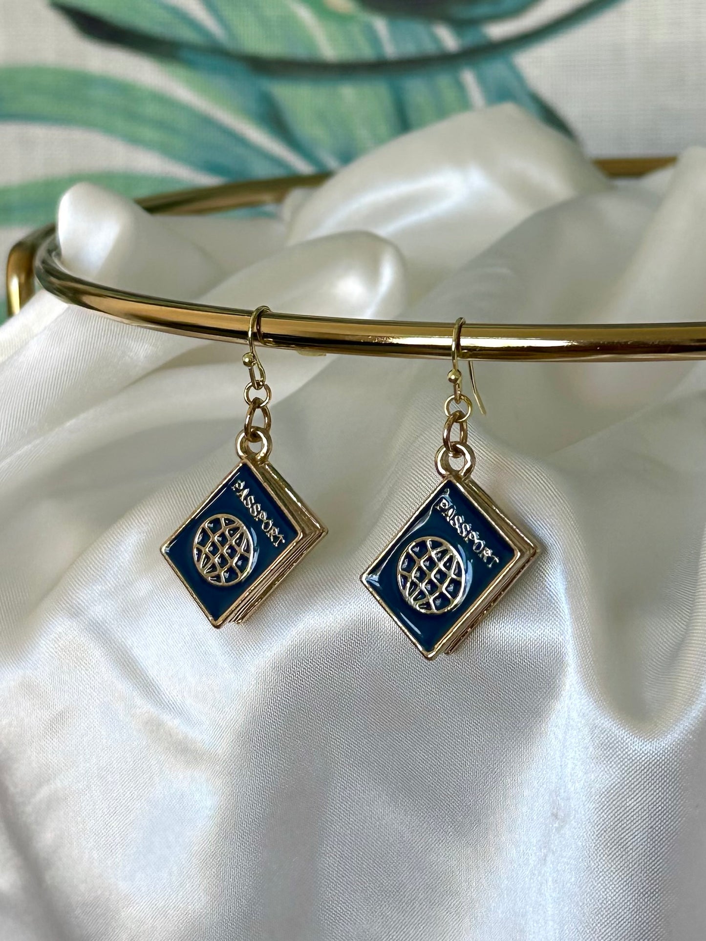 Passport Earrings