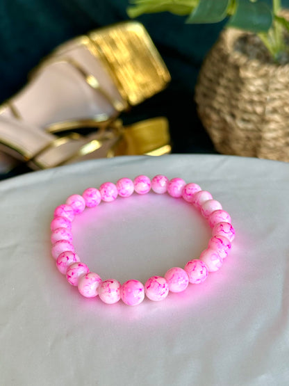 Pink Marbled Bracelets