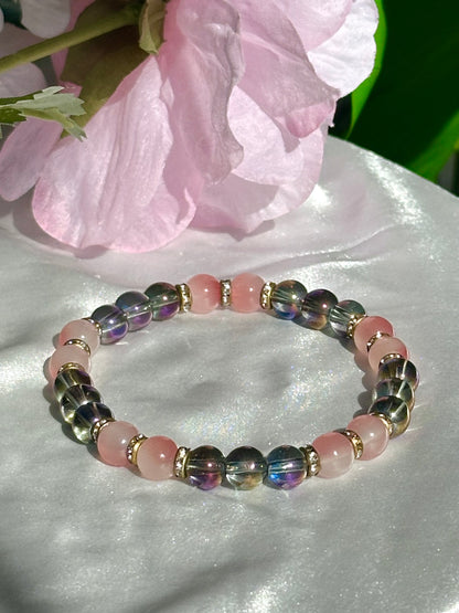 Pink Iridescent Bracelets Collection