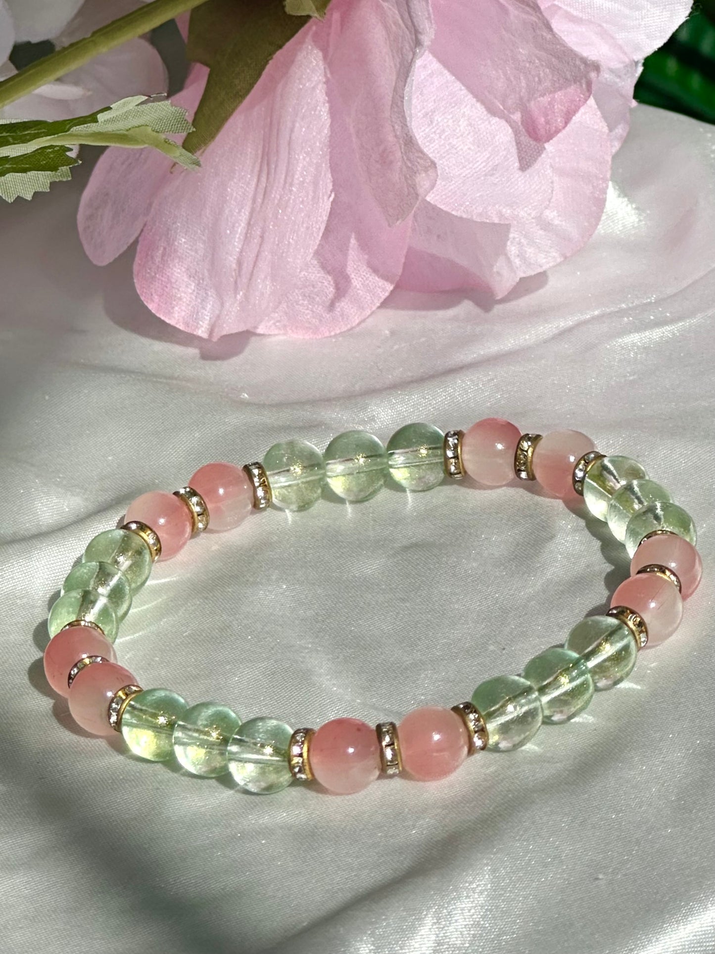Pink Iridescent Bracelets Collection