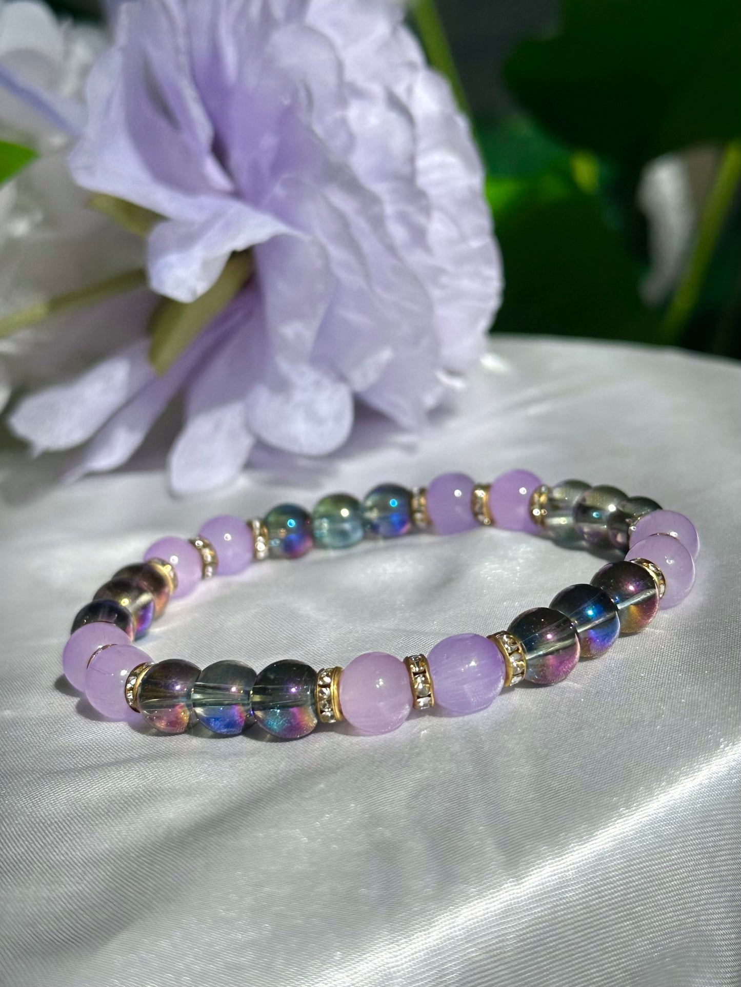 Lavender Iridescent Bracelets Collection