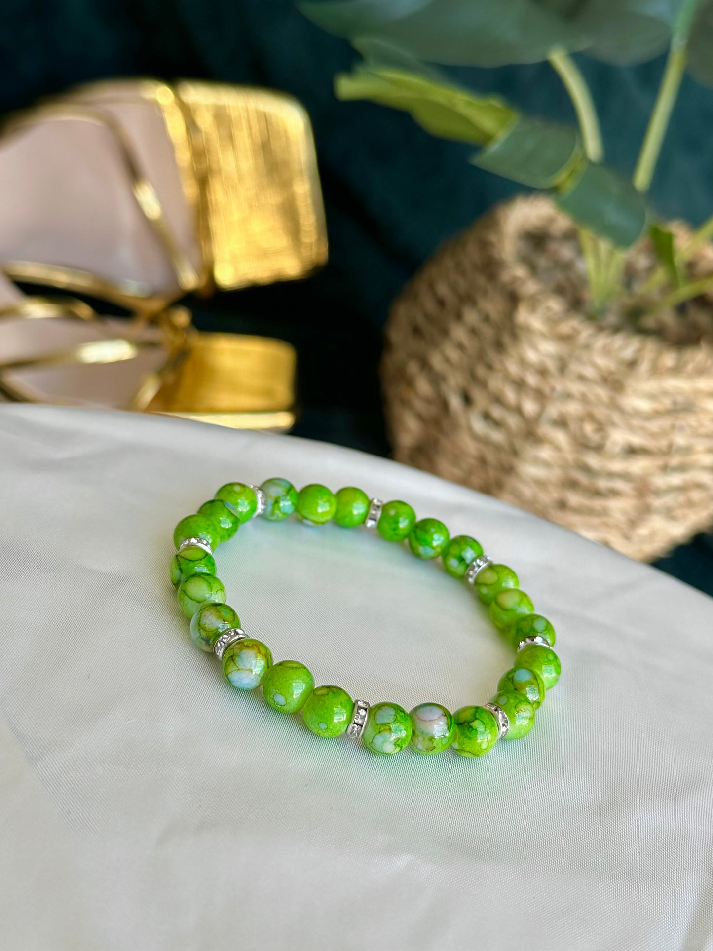 Green Marbled Bracelets