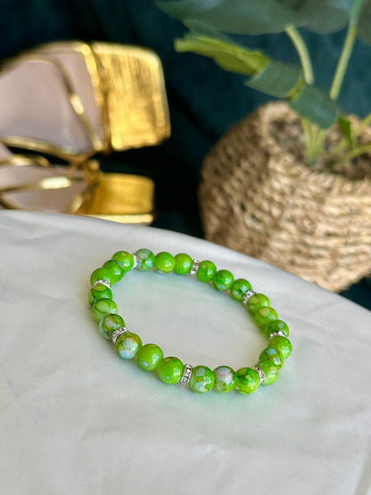 Green Marbled Bracelets