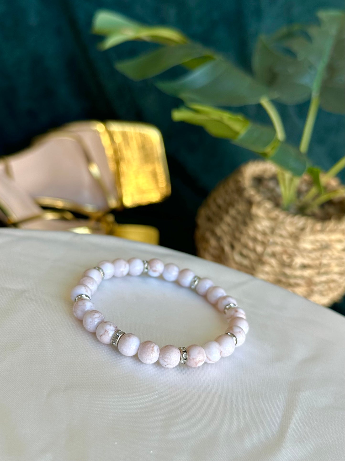 White Marbled Bracelets
