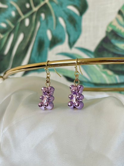 Metallic Gummy Bears Earrings