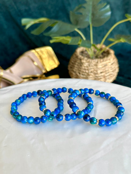 Dark Blue Marbled Bracelets