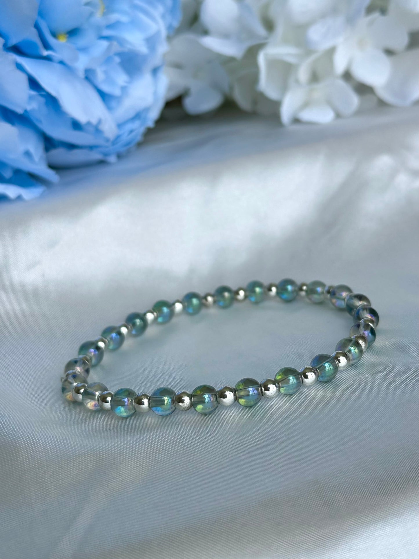 Sea Green Iridescent Bracelets