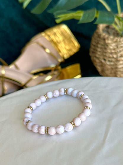 White Marbled Bracelets