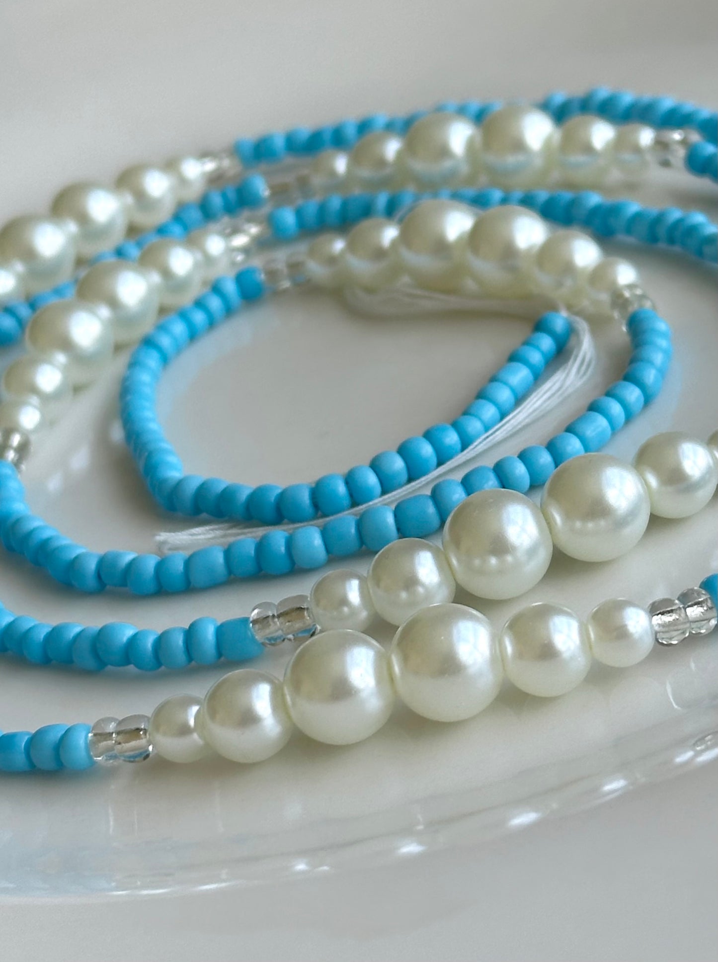 Cloudy Sky Waist Beads