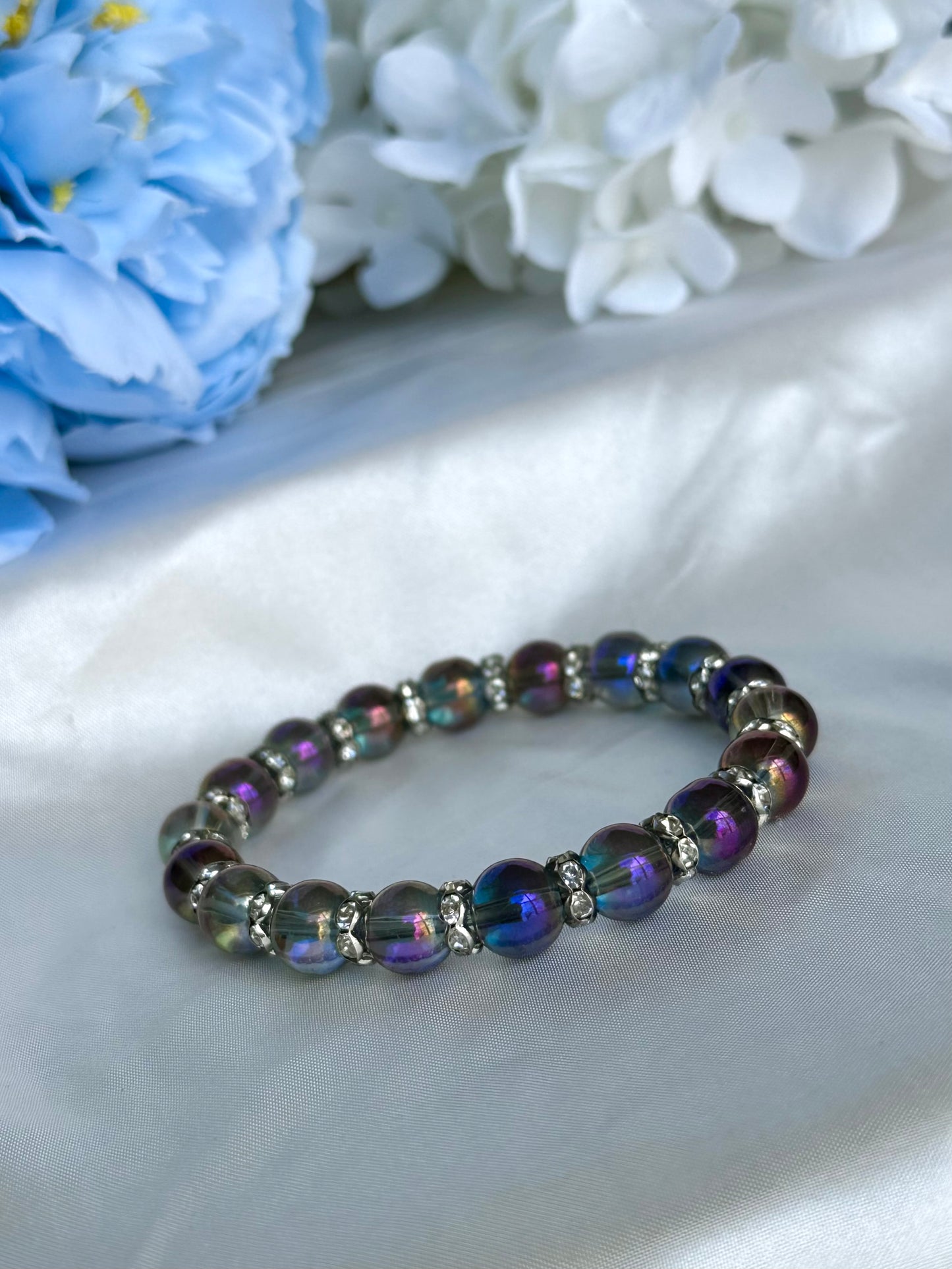 Purple Iridescent Bracelets