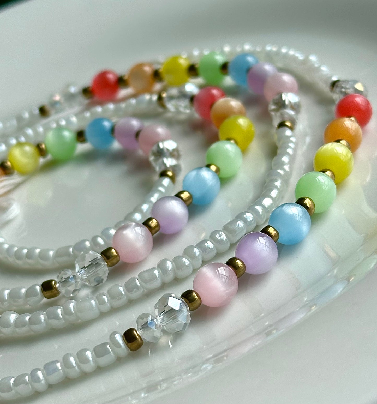 Rainbow & Clouds Waist Beads