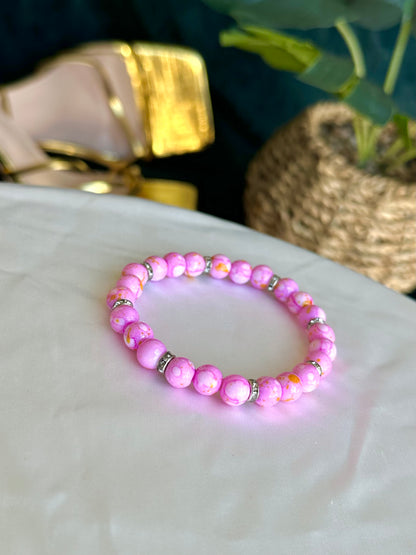 Light Pink Marbled Bracelets