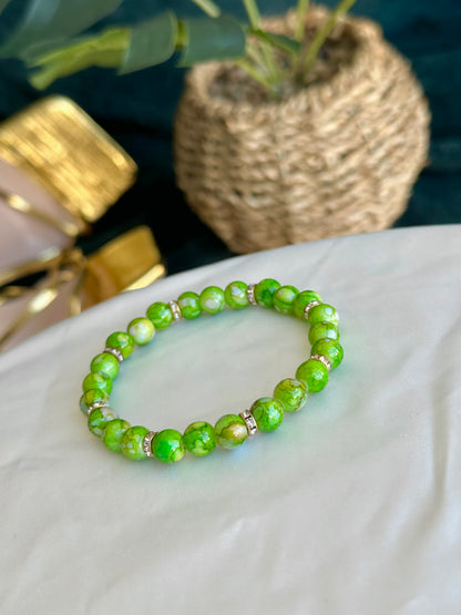 Green Marbled Bracelets