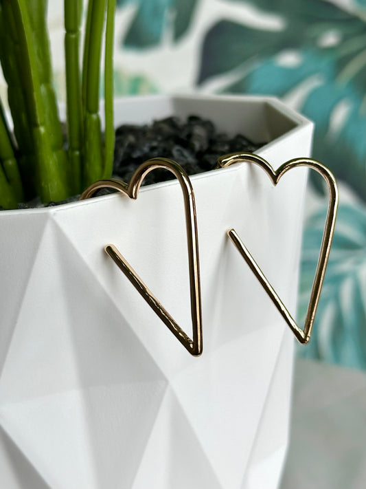Gold Hearts Earrings