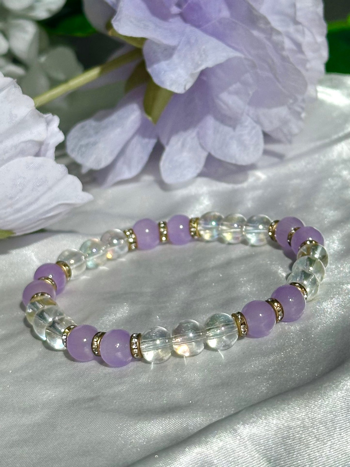 Lavender Iridescent Bracelets Collection
