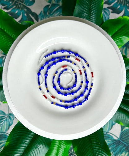 Cape Verdean Flag Waist Beads