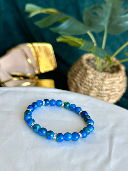 Dark Blue Marbled Bracelets