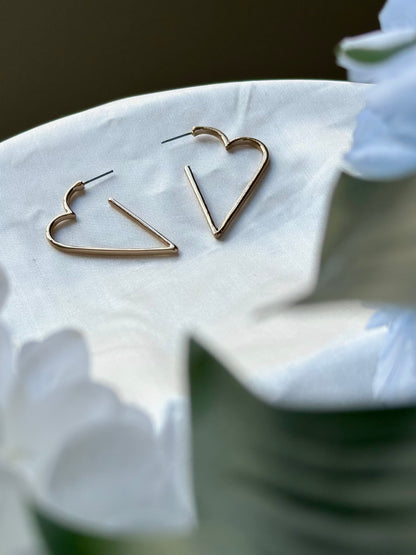 Gold Hearts Earrings