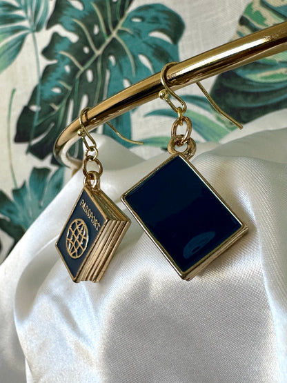 Passport Earrings