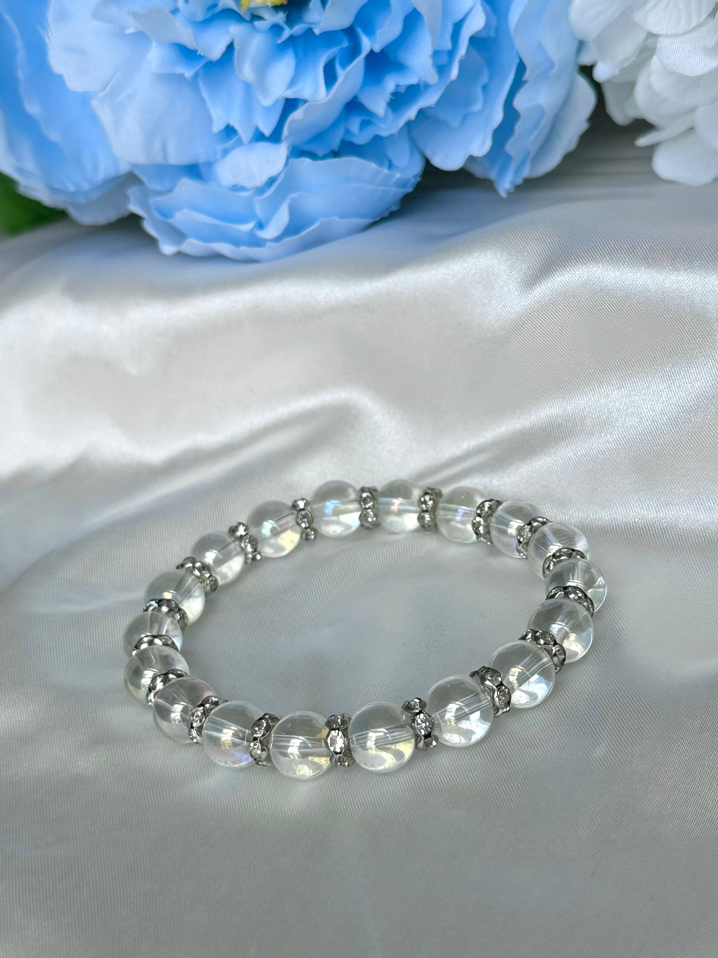 Clear Iridescent Bracelets