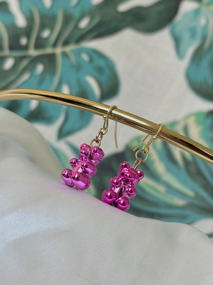 Metallic Gummy Bears Earrings