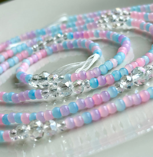 Cotton Candy Waist Beads