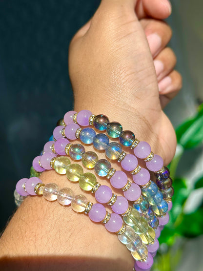 Lavender Iridescent Bracelets Collection