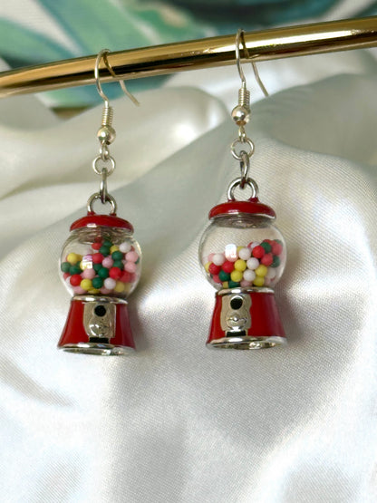 Bubblegum Dispenser Earrings (Shaker)