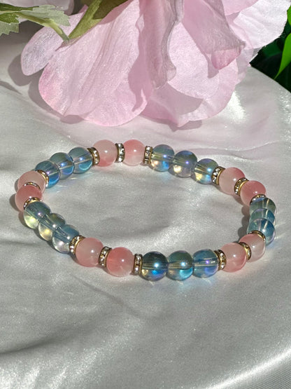 Pink Iridescent Bracelets Collection