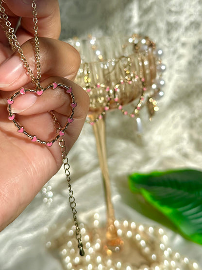 Heart Necklace & Earrings set
