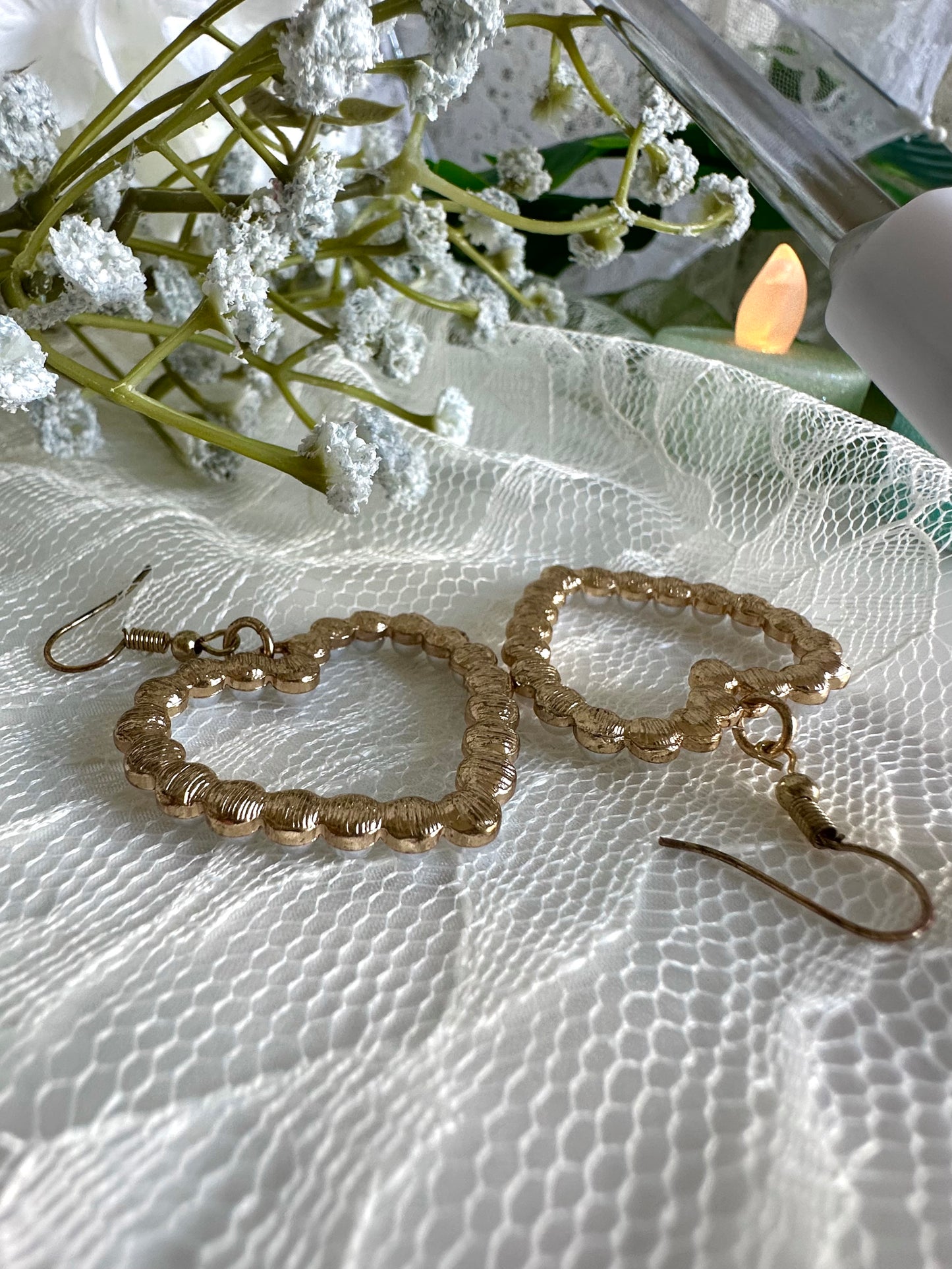 Pearl Hearts Earrings