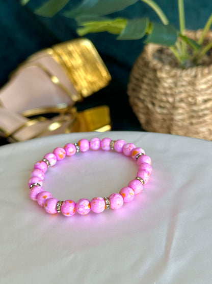 Light Pink Marbled Bracelets