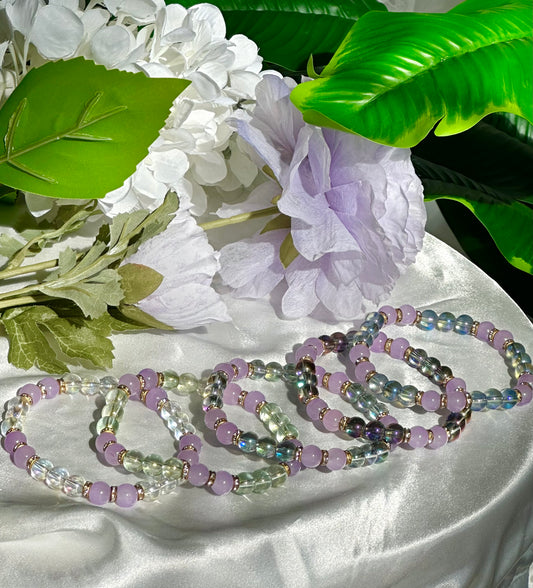 Lavender Iridescent Bracelets Collection