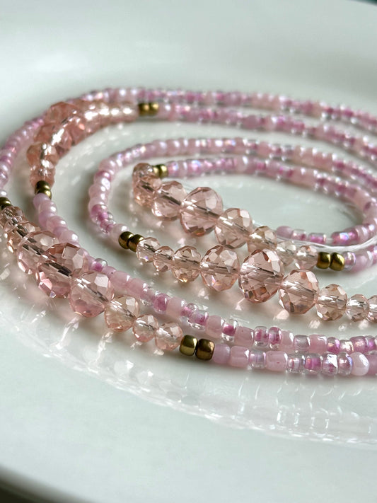 Pink Champagne Waist Beads