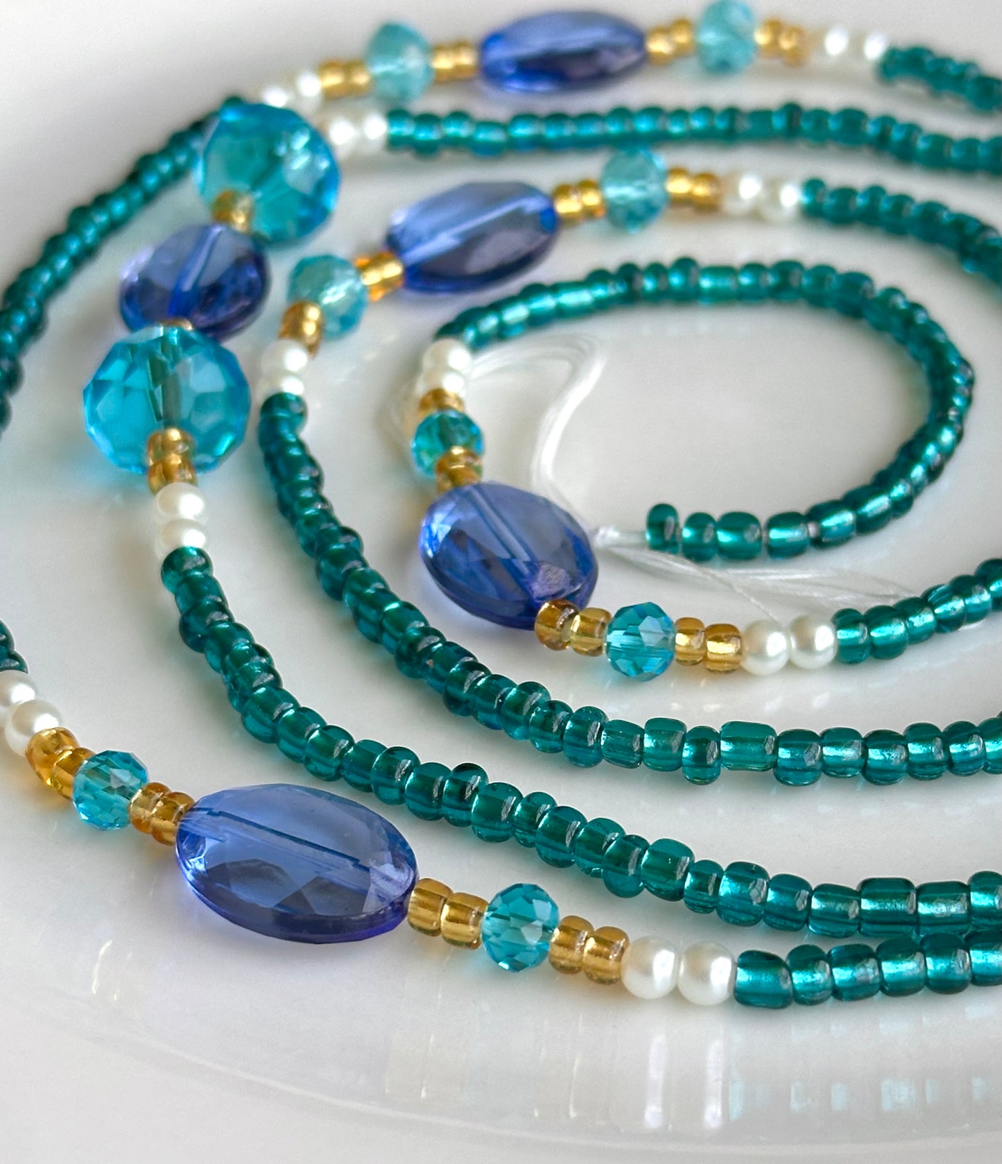 Deep Blue Sea Waist Beads