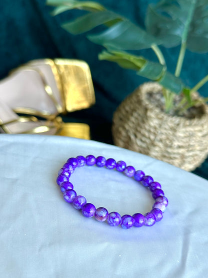 Purple Marbled Bracelets