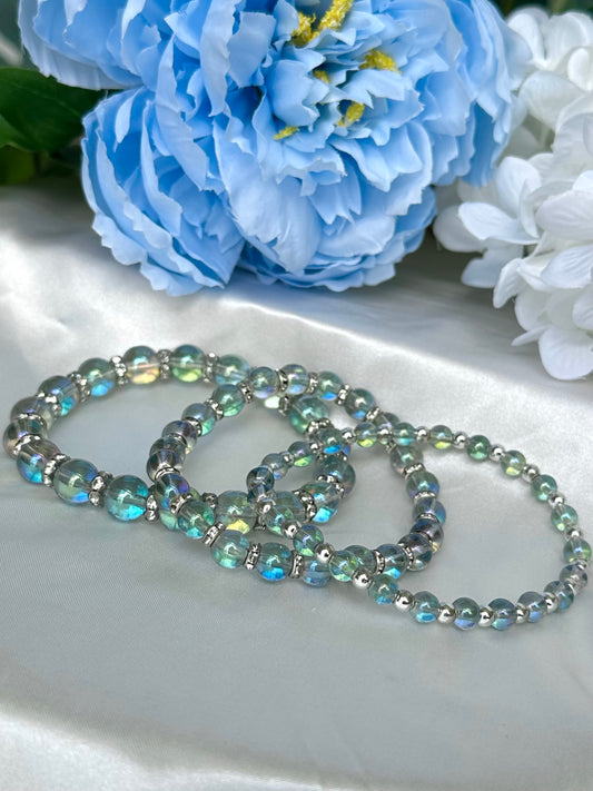 Sea Green Iridescent Bracelets