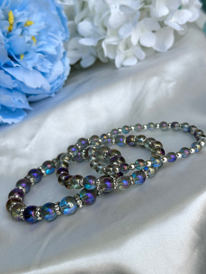 Purple Iridescent Bracelets
